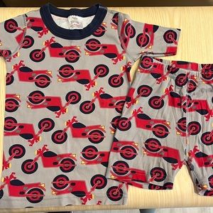 Hannah Andersson EUC Motorcycle pajama set; size 120 (6/7)